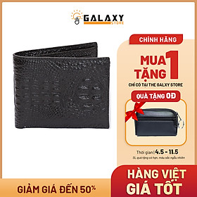 Ví Nam Bóp Nam Da Bò Dập Vân Cá Sấu Cao Cấp Galaxy Store GVN15 - Hàng Chính Hãng