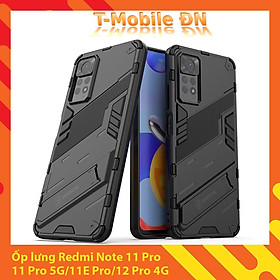 Ốp lưng cho Xiaomi Redmi Note 11 11E 12 Pro 4G 5G chống sốc Iron Man PUNK cao cấp kèm giá đỡ - Redmi Note 12 Pro 4G