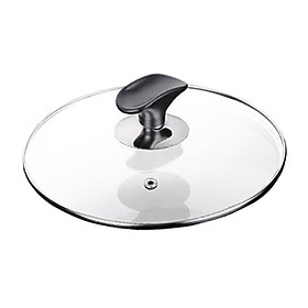 Pot Pan  Lid Cover Replacement Dia16cm Clear Household Cookware