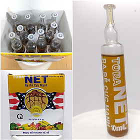 TOBA NET phân hỗn hợp NPK ra rễ cực mạnh, phục hồi nhanh hệ rễ, hộp 10 ống x 10ml