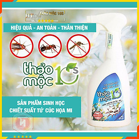 Bình xịt diệt côn trùng muỗi, kiến, gián,mối HT SYS - Thảo Mộc 10S - 500ml