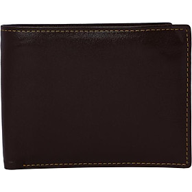 Ví Da Bò Nam Nhiều Ngăn Thẻ Leorno VM04A (12.5 x 9.7 cm) - Nâu