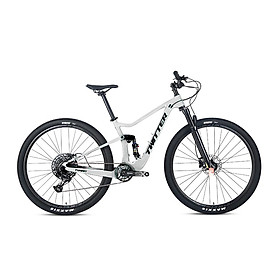 Miễn phí Vận Chuyển Carbon Full Treo Xe Đạp SX 12 Tốc Độ MTB đôi treo 27.5 29 inch nam giới trưởng thành xe đạp Color: BlackRed Size: 29x15(165-180cm)  Number of speeds: M6100-12S