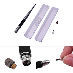 2-in-1 Capacitive Stylus Pen Set High Precision with Fiber Tip and Disc Tip Metal TouchScreen Pen for Cell Phone Tablet