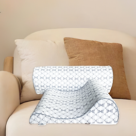 COMBO gối kê chống thoái hóa đốt sống cổ và gối kê lưng chống thoát vị đĩa đệm CHÍNH HÃNG - BẢO HÀNH 12 tháng ( MÀU GHI XÁM )