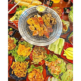 Mua Bếp nướng than hoa hút khói âm bàn cho nhà hàng thương hiệu DK