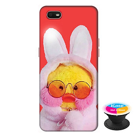Ốp lưng điện thoại Oppo A1K hình Vịt Bông Lalafanfan Mẫu 3 tặng kèm giá đỡ điện thoại iCase xinh xắn - Hàng chính hãng