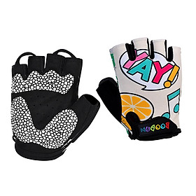 Kids Cycling Gloves, Non-Slip Half Finger Gloves for Fishing, Cycling, Roller Skating, Climbing, Other Sports - Select Colors & Sizes