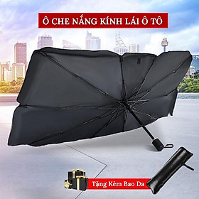 Ô Che Nắng Kính Lái Xe Hơi Ô Tô Cao Cấp - Chắn Nắng Giảm Nóng Bảo Vệ Nội Thất (Tặng kèm bao da)