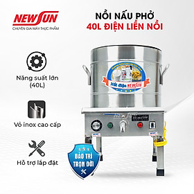 Nồi Nấu Phở Điện Liền Nồi NEWSUN, Inox 304 - Hàng Chính Hãng