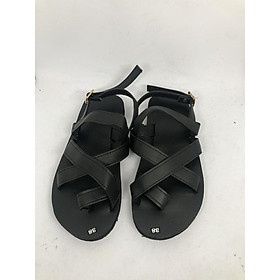 Hình ảnh dép quai hậu nam nữ A 87 đen sandal đồng nai size từ 35 nữ đến 42 nam