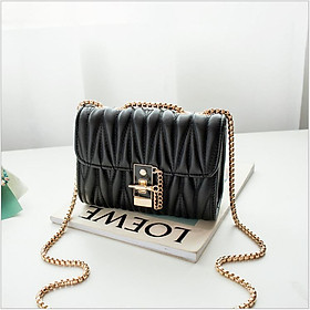 Túi đeo vai nữ thời trang cao cấp khóa cài phong cách Âu Mỹ siêu cấp Vip Pro 2021 VTX025