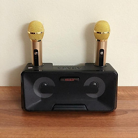 Mua Loa Bluetooth Karaoke Mini SD-301 + Tặng Kèm 2 Mic
