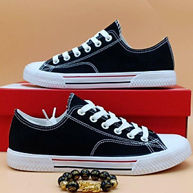 Giày thể thao sneaker all star nam nữ (đen đế trắng)