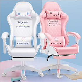 Mua Ghế Gaming Chân Xoay Bản Cao Cấp Có Gác Chân. Ghế Chơi Game Kèm Gối Tựa Lưng Giá Rẻ