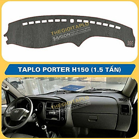 Thảm taplo ô tô da cacbon,da vân gỗ,và tuyết nhung 3 lớp dày 1cm chống nắng cao cấp - Nỉ đen