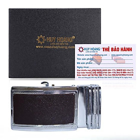 Đầu khóa da bò Huy Hoàng 3,5P đầu trắng màu nâu HT9111