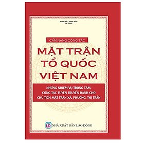 Cẩm nang công tác Mặt trận Tổ quốc Việt Nam Những nhiệm vụ trọng tâm