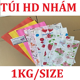 Mua 1Kg Túi Xốp Nilon HD Nhám Màu & In Họa Tiết Đẹp  Bọc Nilon Dùng Đựng Mỹ Phẩm  Quần Áo  Gói Hàng Online Tiện Dụng  Bao Bì Thương Nguyễn
