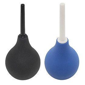 2 Pcs Easy Squeeze Enema Bulb Comfortable Clean Rubber Douche fo Men Women Daily