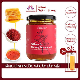 Hình ảnh Saffron mật ong Kingdom Herb chính hãng thượng hạng nguyên chất 100% hộp 311g (tặng que lấy mật và bình thuỷ tinh)