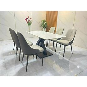 Mua Bộ bàn ăn mặt đá nhập khẩu sang trọng  hiện đại CTL10 Juno Sofa nhiều lựa chọn