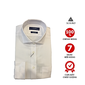 Áo sơ mi trắng dài tay Slimfit mã ALGS180