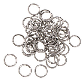 50Pcs 14mm Metal Oil Drain Plug Crush Washer Gaskets For   V5 V6