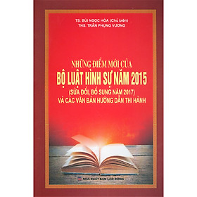 Những Điểm Mới Của Bộ Luật Hình Sự Năm 2015 (Sửa Đổi, Bổ Sung Năm 2017) Và Các Văn Bản Hướng Dẫn Thi Hành