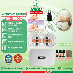 Máy Massage Bụng Cao Cấp Nikio NK-166DC - Công Nghệ Xoa Bóp Kết Hợp Hồng Ngoại Hiện Đại, Hỗ Trợ Cải Thiện Vòng 2 Cực Nhanh, Pin Sạc Tiện Lợi