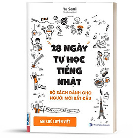Sách - 28 Ngày Tự Học Tiếng Nhật Phần Sách Bài Tập / Ghi Chú Luyện Viết - Dành Cho Người Mới Bắt Đầu
