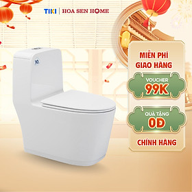 Mua Bồn cầu một khối TUSLO MON 2092 Pro lớp phủ men Nano cao cấp  công nghệ xả Siphon không gây ồn  tiết kiệm nước - Hoa Sen Home - Hàng chính hãng
