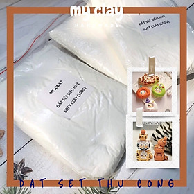 Đất siêu nhẹ Nhật Bản SOFT CLAY 100G màu trắng - nhân vật hoạt hình, stop motion- nặn tượng, mô hình chibi, mô hình bánh