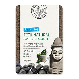 Mặt nạ thảo dược trà xanh (combo 10 miếng ) Hàn Quốc Welcos jeju natural green tea mask 20ml