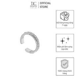 Nhẫn Nữ Danny Jewelry Bạc 925 Xi Rhodium Đính Đá CZ N0114