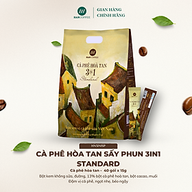 Cà Phê Hòa Tan 3in1 Sấy Phun Standard HANCOFFEE Đậm Vị Cà Phê, Ngọt Nhẹ