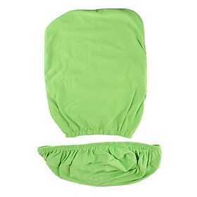 Solid Stretch Spandex Slipcover Office Computer Chair Cover  Green