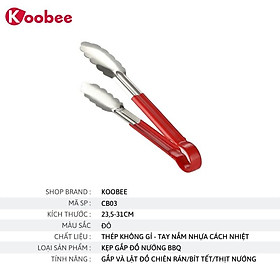 Mua Kẹp Thức Ăn Thịt Nướng Chống Nóng KOOBEE Cao Cấp - Kẹp Gắp Đồ Ăn Inox 304 Bền Đẹp  Tay Cầm Cách Nhiệt