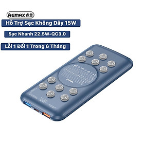 Mua Pin Sạc Dự Phòng10.000mah 20.000mah/Sạc Nhanh Không Dây 22.5W Remax Rpp-207 -Hàng Chính Hãng