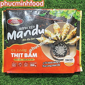 Bánh Xếp Mandu Thịt Bằm Hàn Quốc Lacusina - Gói 350Gram 10 bánh