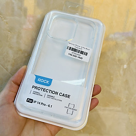 Ốp lưng Rock trong suốt dành cho iPhone 14 Pro - hàng chính hãng