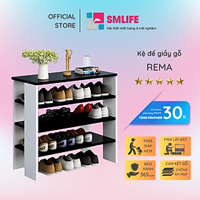 Kệ giầy đẹp gỗ MDF thiết kế tiện dụng SMLIFE Rema