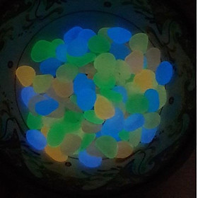 10 mảnh tròn xuyên sáng - phát sáng trong đêm - lót nền bể cá, trang trí tiểu cảnh