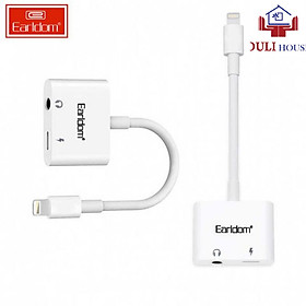 Cáp chuyển đổi vừa sạc vừa nghe điện thoại cho iphone 1 Cổng Lightning và 1 Cổng 3.5mm, Kết nối dễ dàng đơn giản, Tốc độ truyền dữ liệu cao, Hàng chính hãng