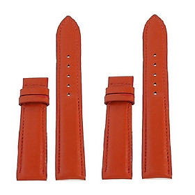 Dây đồng hồ Huy Hoàng da bò size 22, 24, 26 màu cam HT8134