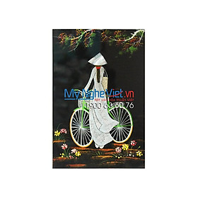 Mua Tranh Sơn Mài Cô Gái Áo Dài Cẩn Trứng Cao Cấp MNV-TSM2030-2