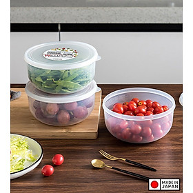 Hộp đựng thực phẩm tròn Pack M 1.3L - Hàng Nội Địa Nhật Bản