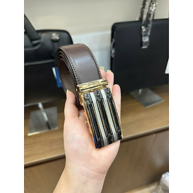 Thắt Lưng Da Nam Dây Lưng Chính Hãng GENCE LG53 Chất Liệu Da Bò Cao Cấp Màu Nâu