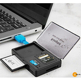 Mua Đầu Đọc Thẻ Kèm Hộp Đựng Thẻ Kingma USB 3.0 Multi Card Reader