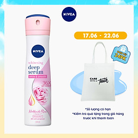 Xịt Ngăn Mùi Nivea Serum Trắng Mịn Hương Hoa Hồng Hokkaido (150ml) 85304